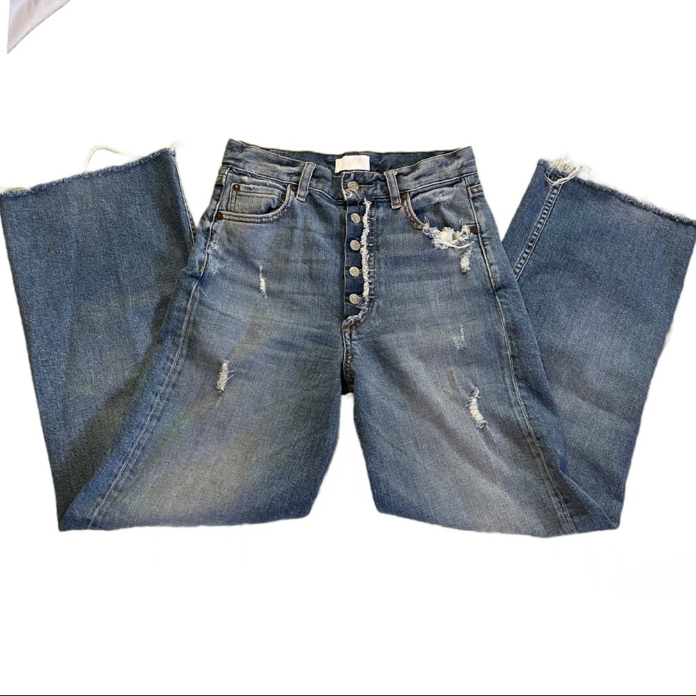 BOYISH High Waist Straight Leg Jeans